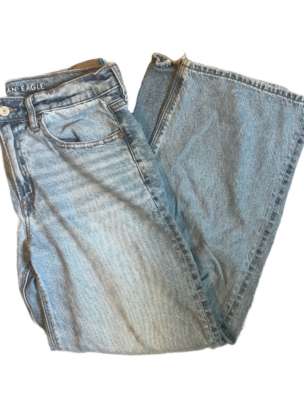 AMERICAN EAGLE Stovepipe Highrise Light Wash Jeans Size 6
